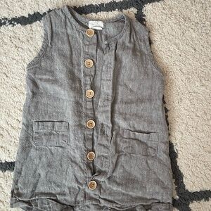 Jamie Kay Gray Linen Romper boys